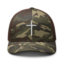 Load image into Gallery viewer, ✝ - camo trucker hat
