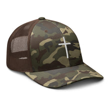 Load image into Gallery viewer, ✝ - camo trucker hat
