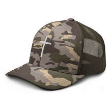 Load image into Gallery viewer, ✝ - camo trucker hat
