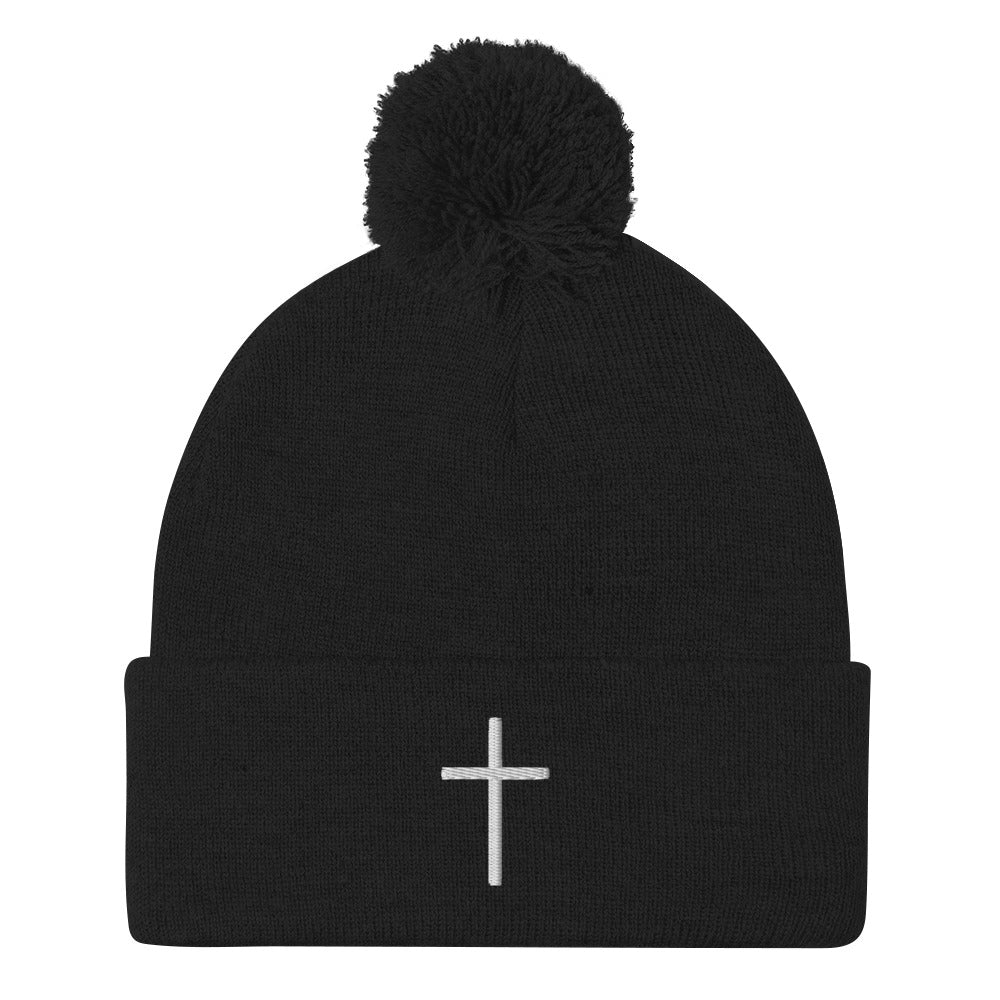 ✝ - pom pom beanie