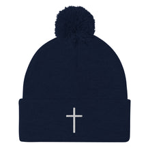 Load image into Gallery viewer, ✝ - pom pom beanie
