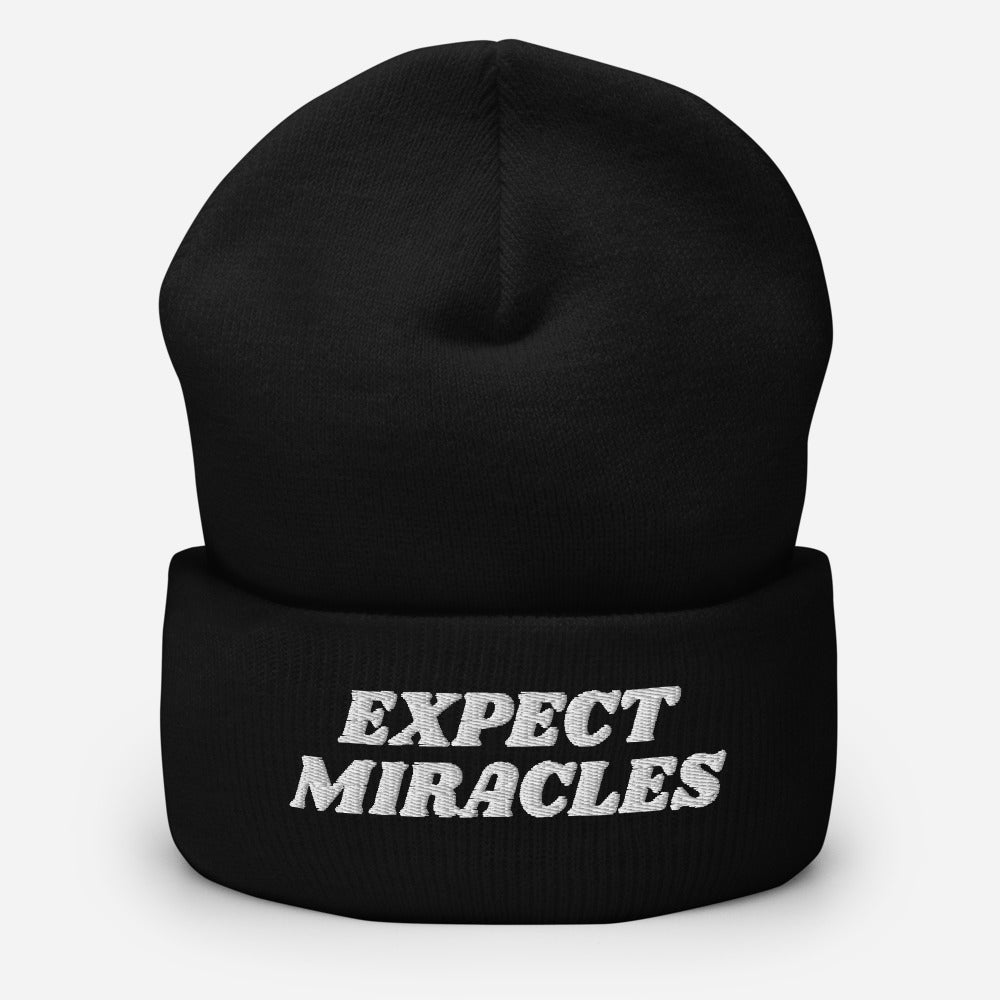 expect miracles - cuffed beanie