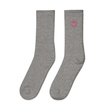 Load image into Gallery viewer, smiley - embroidered socks
