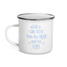 Load image into Gallery viewer, God is greater - enamel mug
