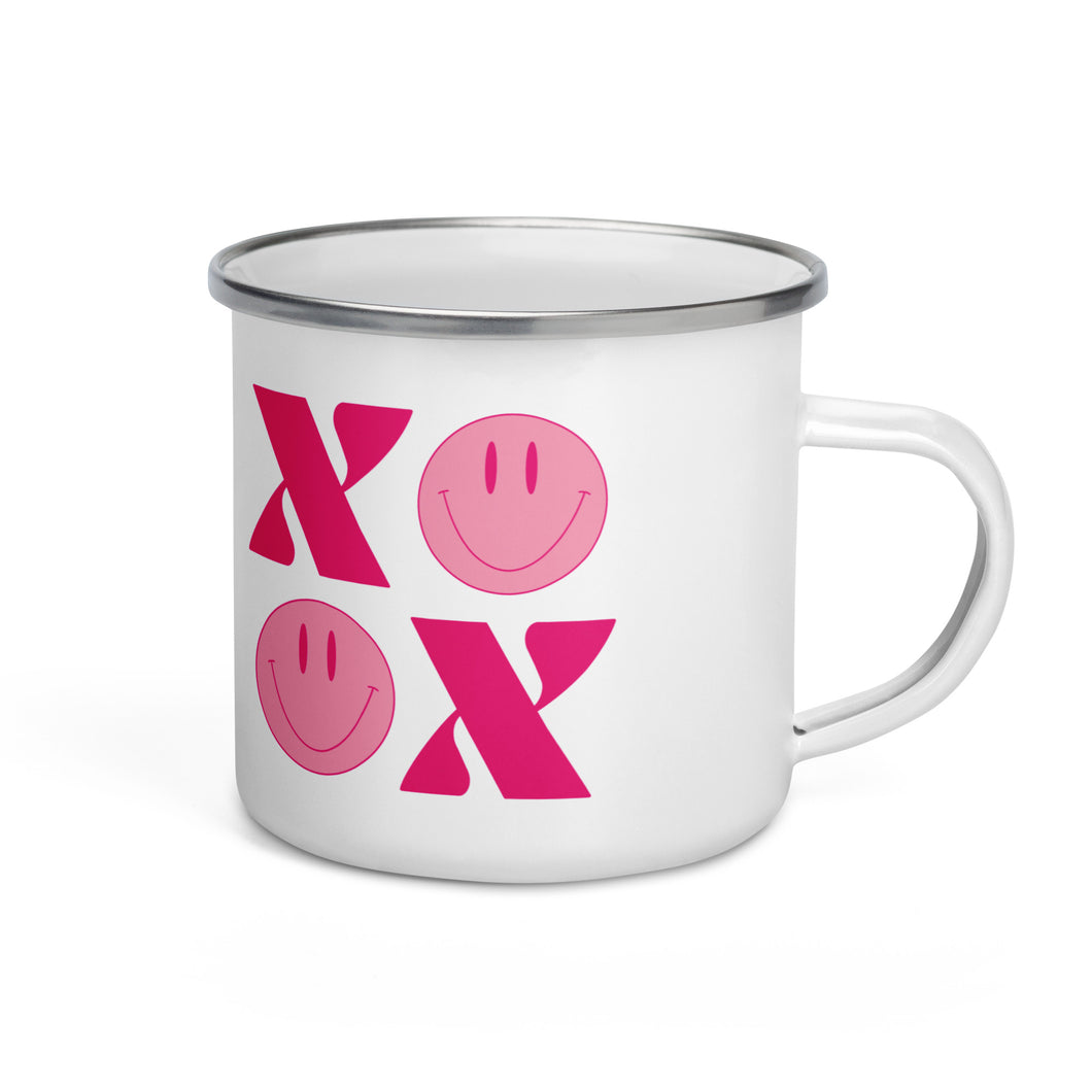 xoxo - enamel mug