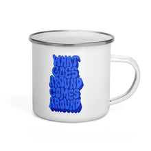 Load image into Gallery viewer, what goes around - enamel mug
