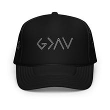 Load image into Gallery viewer, God is greater - foam trucker hat
