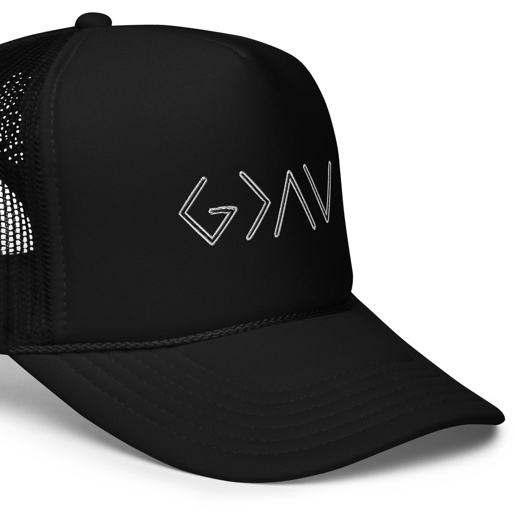 God is greater - foam trucker hat