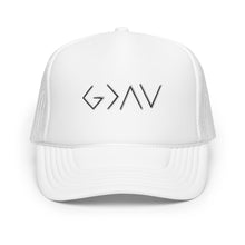 Load image into Gallery viewer, God is greater - foam trucker hat
