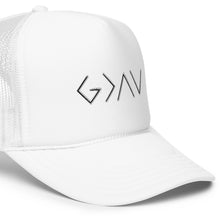 Load image into Gallery viewer, God is greater - foam trucker hat
