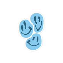 Load image into Gallery viewer, blue smiles - sticker
