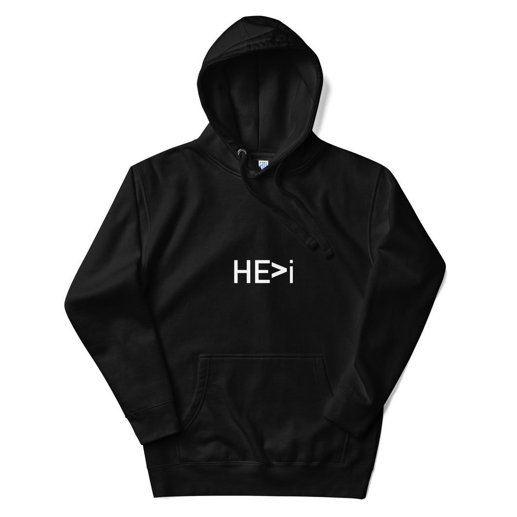 HE>i - graphic hoodie