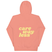 Load image into Gallery viewer, care way less - graphic hoodie
