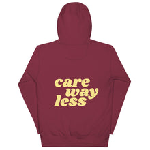 Load image into Gallery viewer, care way less - graphic hoodie
